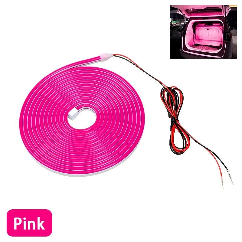 Car interior trunk lighting, ambient lighting, DIY modification of car trunk lighting, automatic light up when opening the door