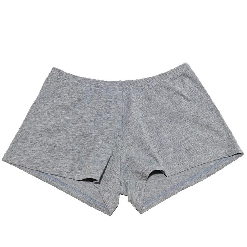 Unisex Pure Cotton Boxer Shorts - Grey, All-Season Wear L