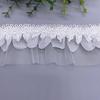 Polyester 3 Layers Chiffon Tulle Ruffle Lace Trim Embroidered Lace Ribbon for Children Skirt Women's Dress Clothing Curtain