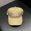 Korean Casual Soft Top Baseball Cap Children's Four Seasons Embroidery Letter Sunscreen Cap Student Big Head Shade Cap