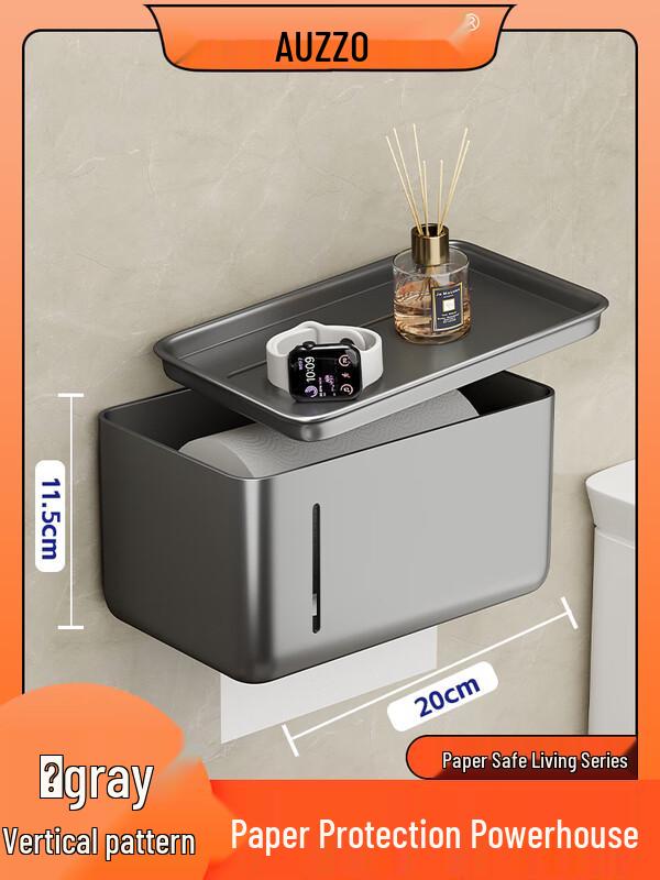 Allies Waterproof Wall-Mounted Toilet Paper Holder