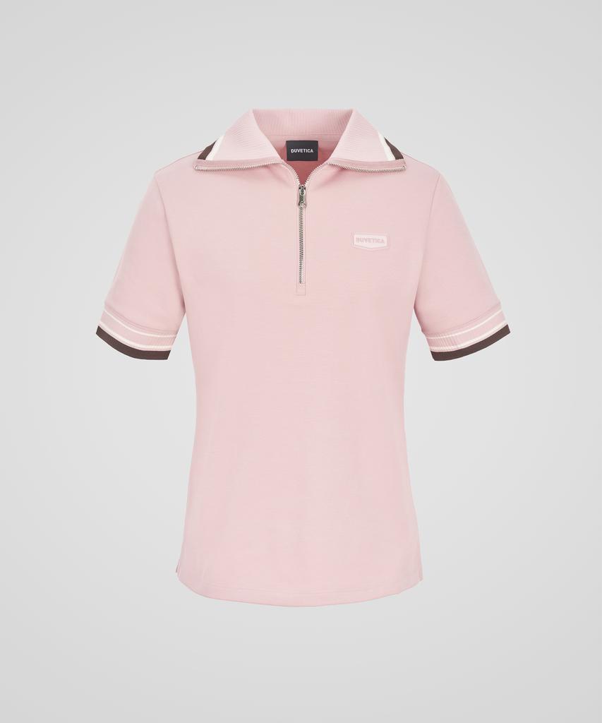 DUVETICA Lungara (Pink) (Women'S Short-Sleeve Polo Shirt)