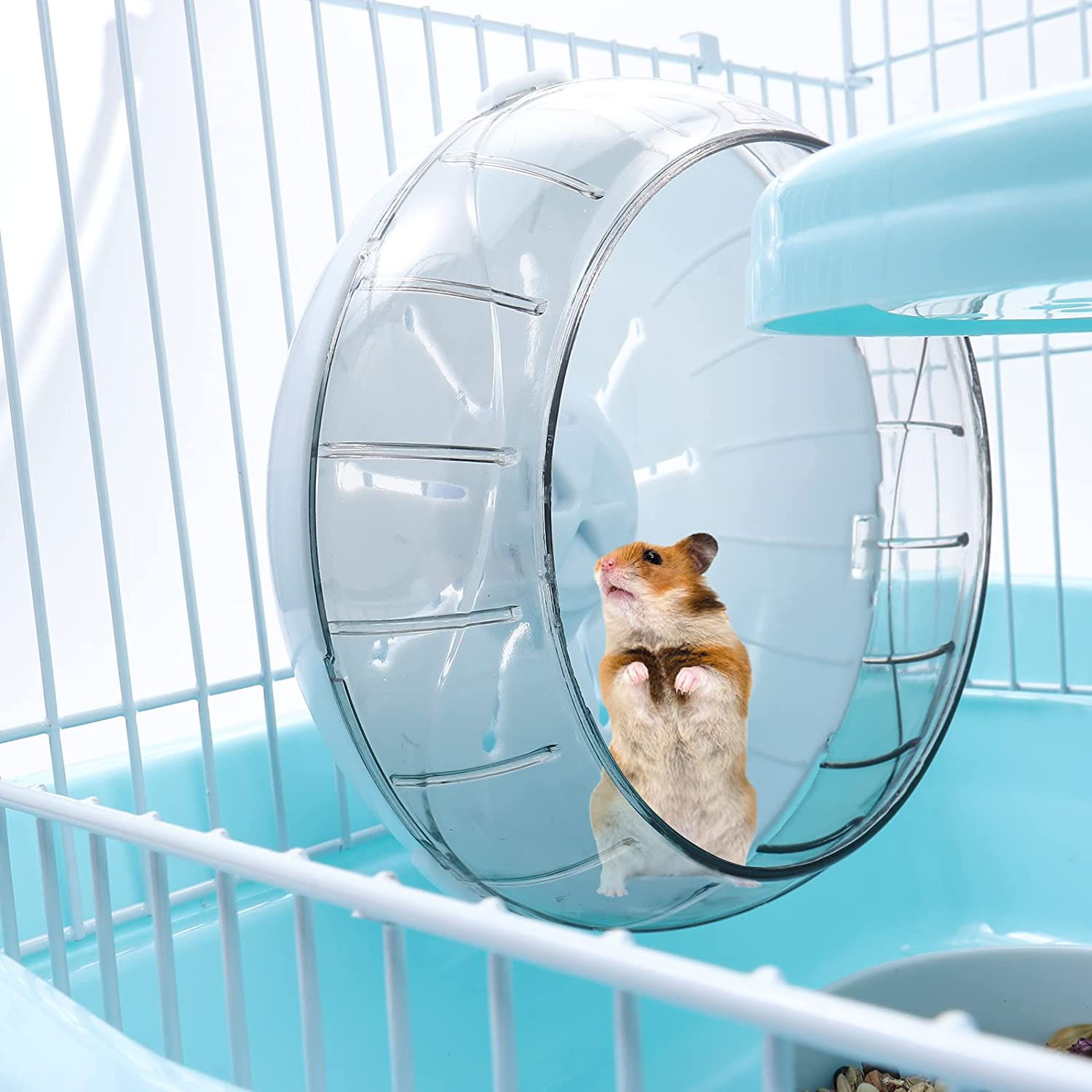 4-in-1 Hamsterhaus Mit Laufrad - Komplett-Set Für Kleintiere
