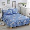 Floral Style Bed Skirt Women/Girls Room Bedspread Skirt Style Bedsheet Falda De Cama Home Bed Cover  (Pillowcase Need Order)
