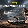 12GO1836st E100 Pansarvärnskanon militär Serie modellbyggklossar set DIY monteringsmodell Kit samlarleksak