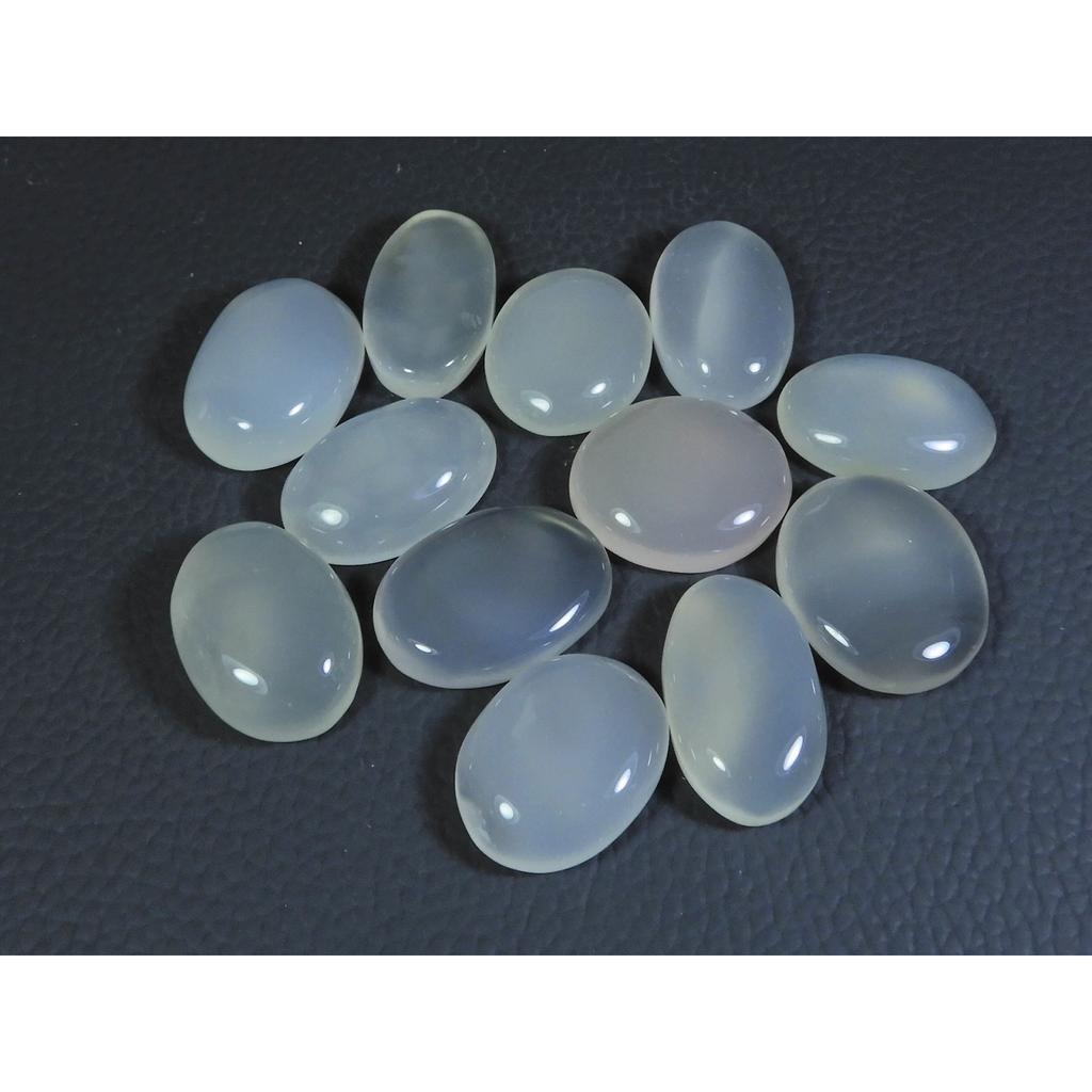 209Cts. Natural Onyx Agate Ring Size Oval Cabochon Loose Gemstone 12Pcs Lot A-635