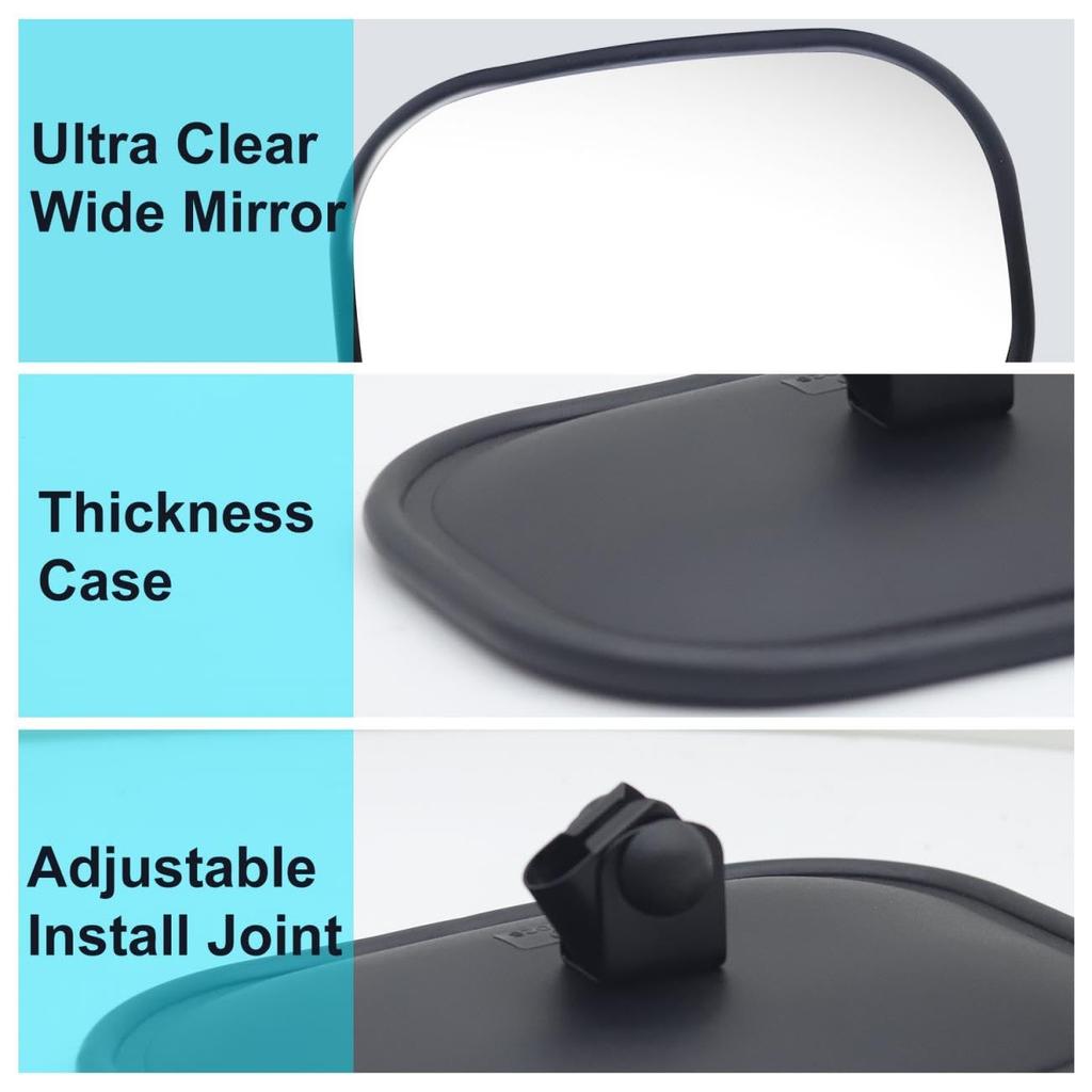 Xuzimaoyi Truck Universal Side Quick Installation Compatible with Farm and L X W Inches Mirror, Mirror, Trucks, Forklifts, Excavators, Tractors, 9.64