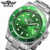 Winner Automatic Mechanical Watch Business Casual Waterproof Luminous Calendar Hollow Stainless Steel Strap Watch Male 8066
