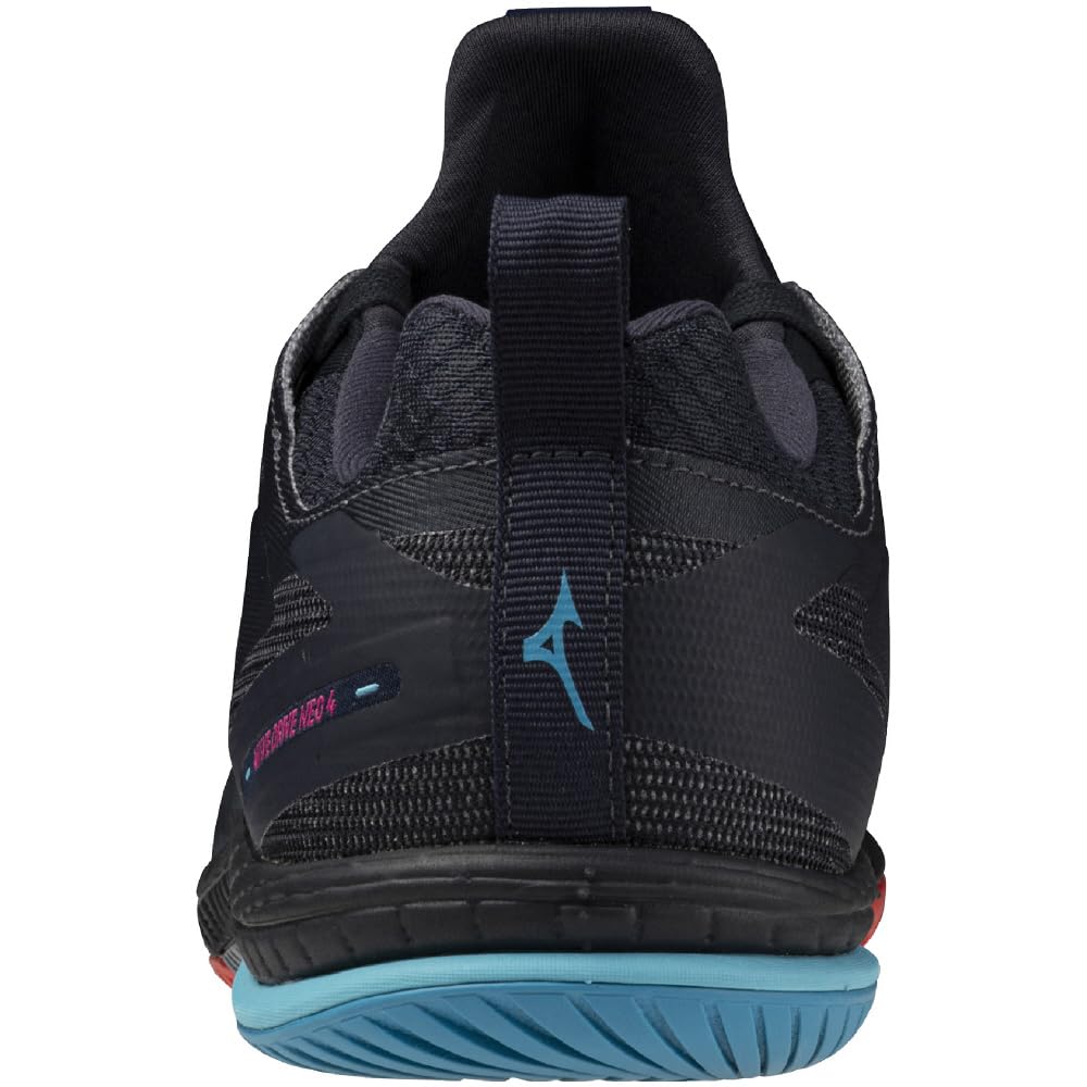 Mizuno Table Tennis Shoes Wave Drive Neo 4 Lightweight Cushioned Indoor Gym Dark Gray x Red x Blue cm 2E 24.5