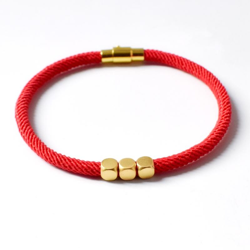 Nouveaux Bracelets Chaîne Corde Milan pour Femmes Hommes Breloque Perle Transfert Bracelet Couple Boucle Magnétique de Luxe Bijoux Cadeau Vente en Gros