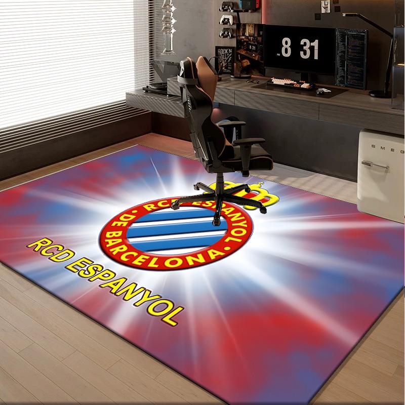1PC rug Espanyol Stadium Carpet, Chair Rug,Area Rug for Office Bedroom living rooms bedroom, Doormat decor Christmas fan gifts