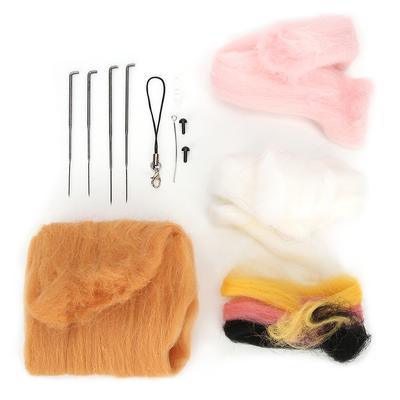 Sada pro začínající plstění jehlou, panenka, tvar zvířete, řemeslo, DIY, řemeslo, dárkový materiál, taška, prase Shiba Inu