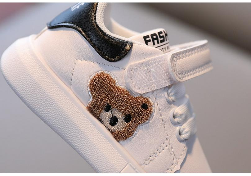 New Infant & Toddler White Soft Sole Shoes - Boys & Girls Casual Spring Sneakers