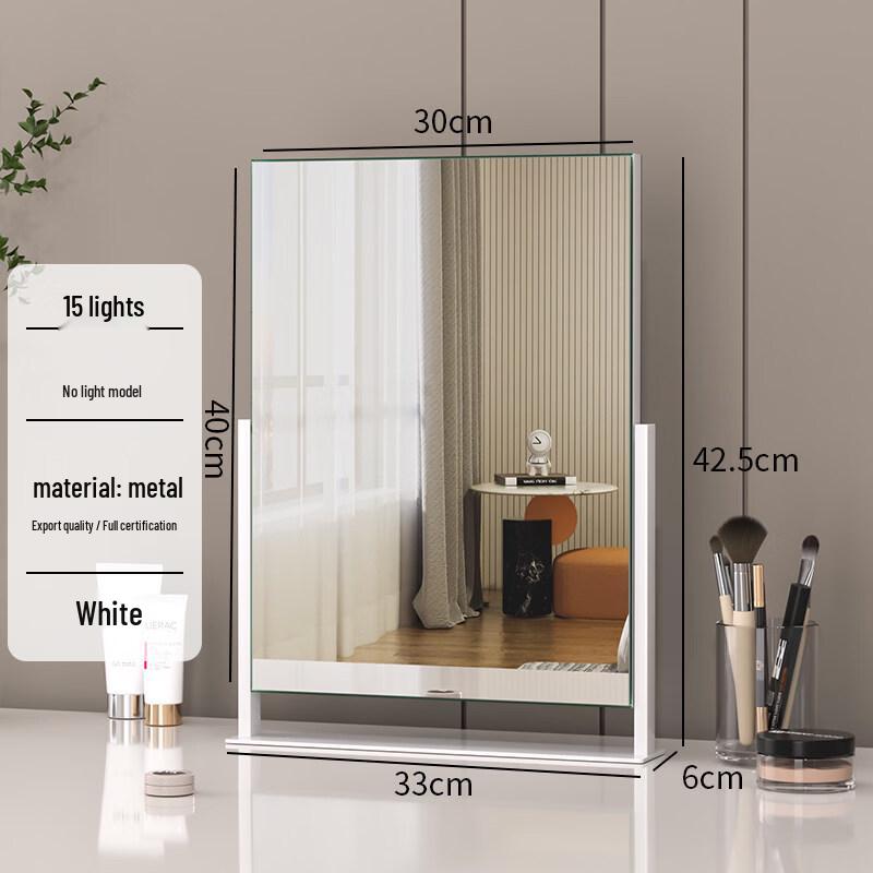 Rotatable Desktop HD Smart Makeup Mirror with Light