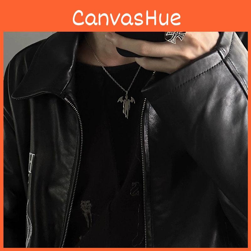 Gothic Vampire Bloodsucker Pendant Chain With Wing Design For Cosplay Costumes