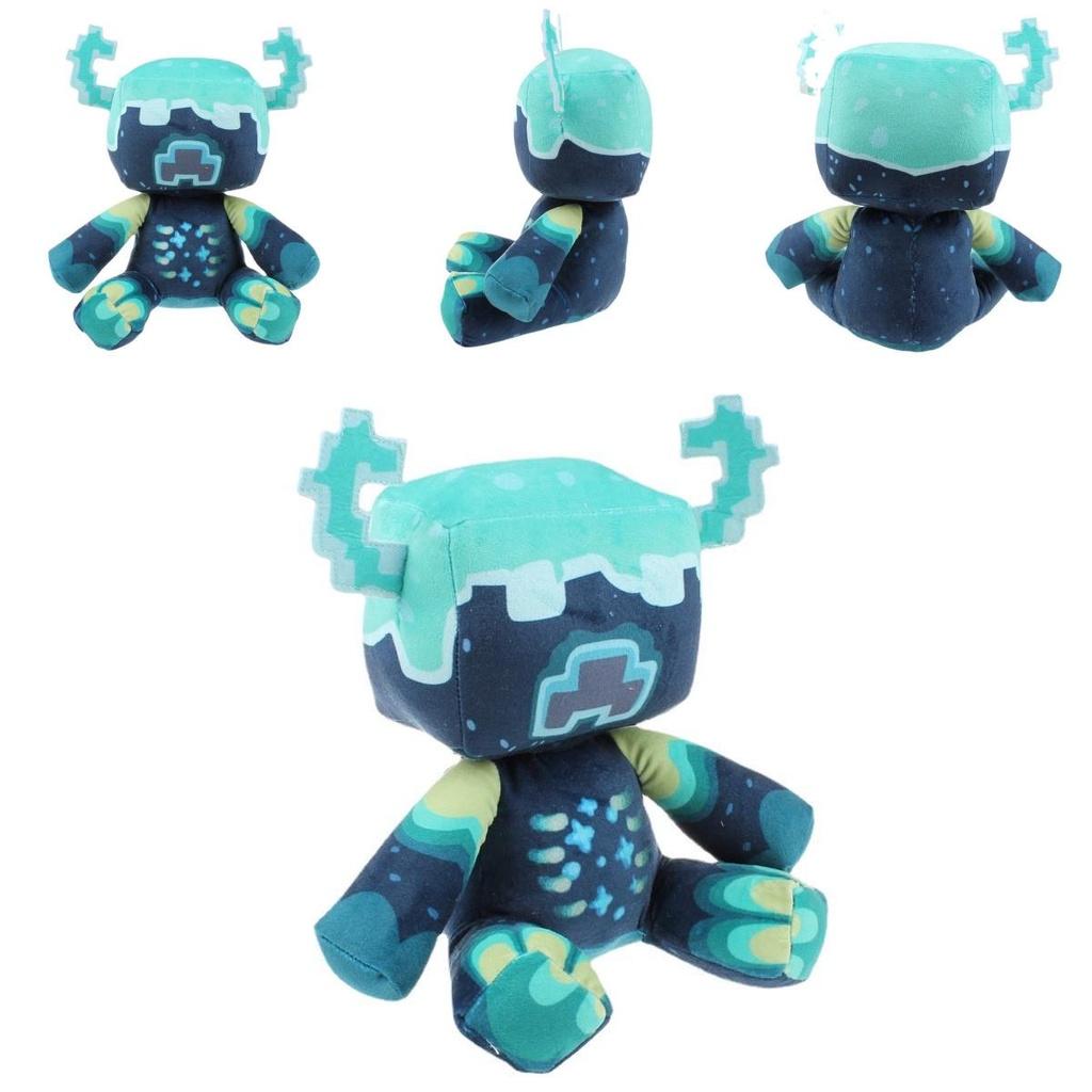 Minecraft Warden Plush Stuffed Animal Soft Pixel Doll Children Gift Toy 25cm