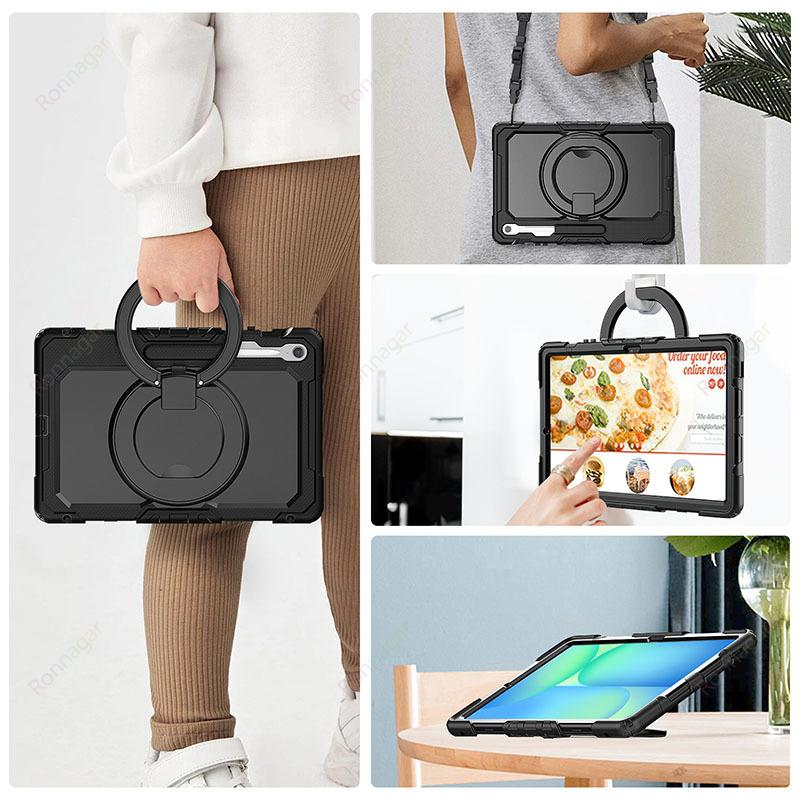 Compatible with Samsung Galaxy Tab S10 FE+ 13.1 Inch SM-X620/X626B Case Heavy Armor Shockproof Drop Funda S10 FE + 13.1' Cover