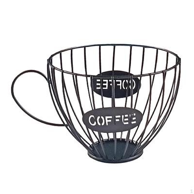 Pod Holder Storage Cup, Kitchen Baskets Organizer - Black, 15.5x11.5x6.5cm