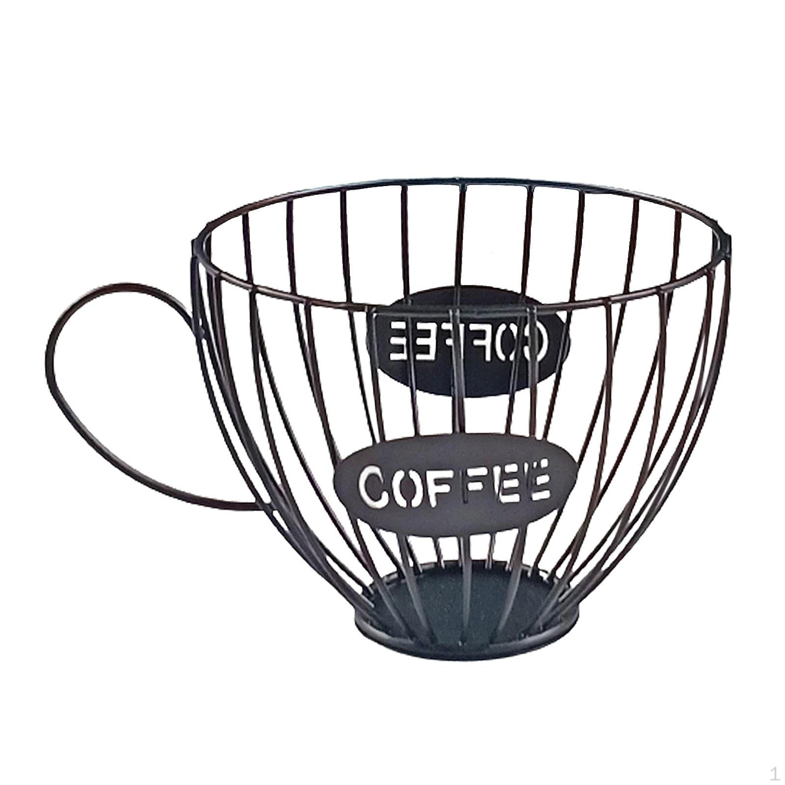 

Pod Holder Storage Cup, Kitchen Baskets Organizer - Black, 15.5x11.5x6.5cm