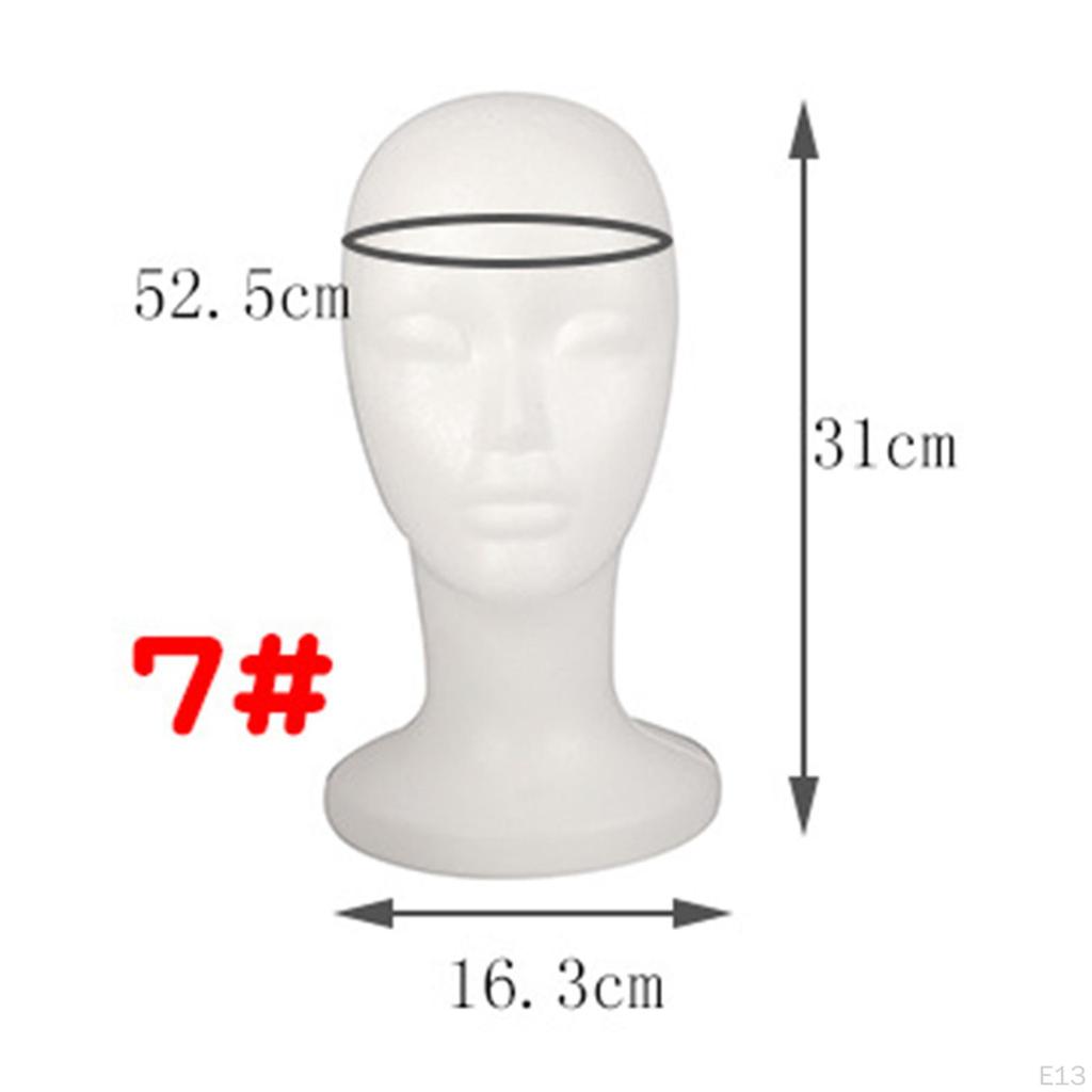 Mannequin Hoofd Brillen Hoed Display Witte Mannequin Pruik Haardeel Standaard voor Haardelen