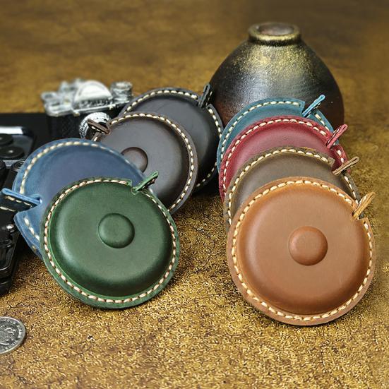 1.5M/60-inch Mini Faux Leather Tape Measure Portable Double-sided Soft Measuring Tape Retractable Flexible Height Ruler Tape Measuring Tool