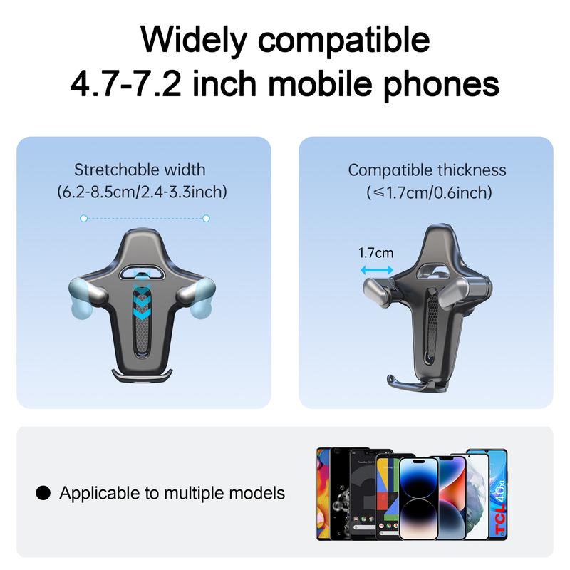 11.8-Inches Long Arm Gooseneck Windshield/Dashboard Car Phone Holder Mount, Suction Cup Phone Mount for Car Truck Compatible