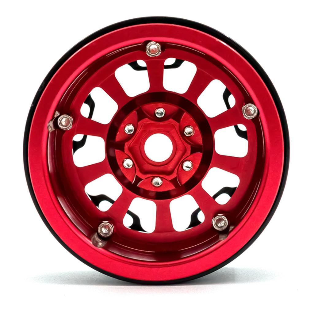 Aluminum Alloy Wheel   Beadlock 2.2in Wheel  S Hub 4pcs Replacement for 1Celsius10 1Celsius8   90046 90047 RR10 RC Car