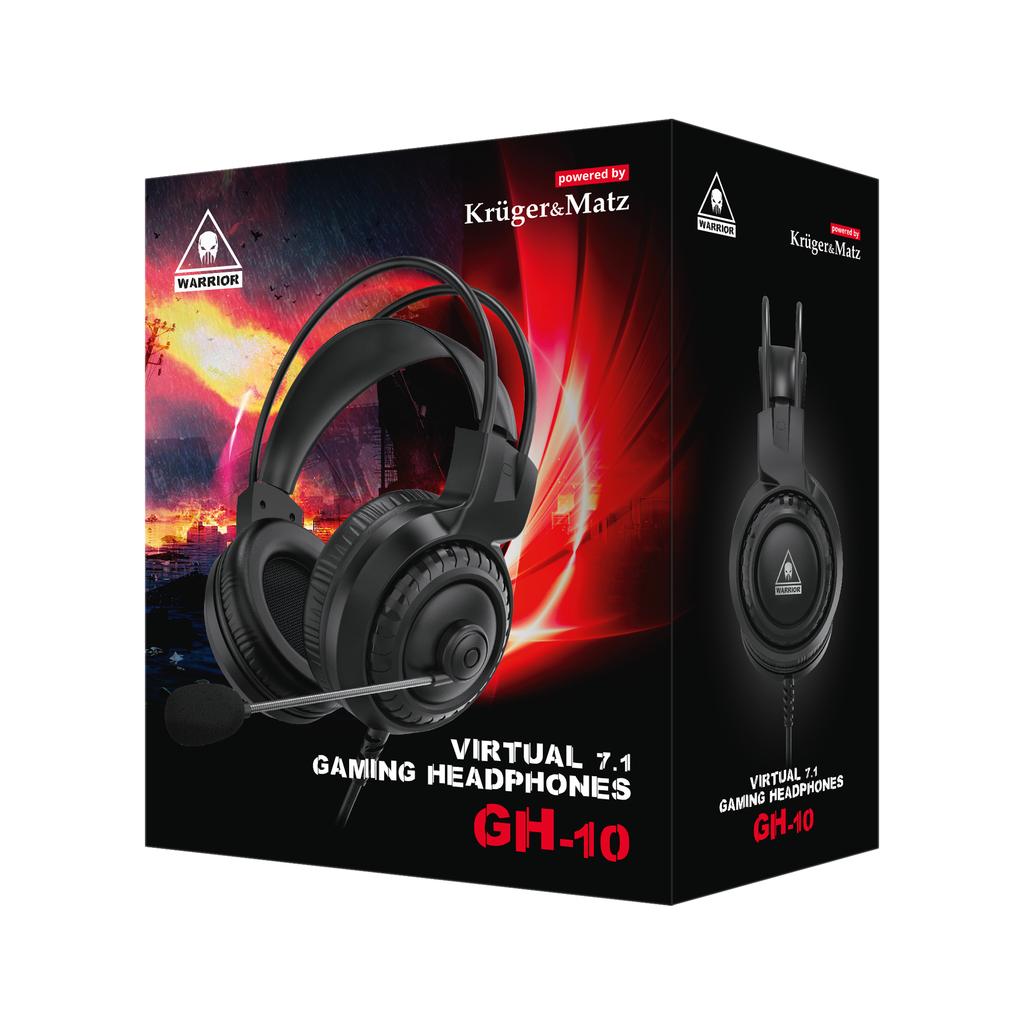 Kruger&Matz GH-10 wired USB gaming headphones with microphone