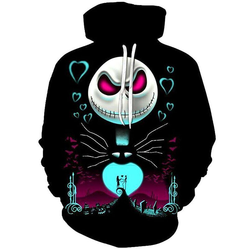 Before Nightmare The Christmas Sally Jack Skellington Hoodie Sweatshirt Jacket L