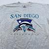 Vintage 90s SAN DIEGO CALIFORNIA DOLPHIN T-Shirt MEDIUM Beach Surf Nature