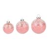 Girly Pink Christmas Ornaments: 8/10/12CM Plastic Ball, Vines, and Wreaths for Tree Decoration