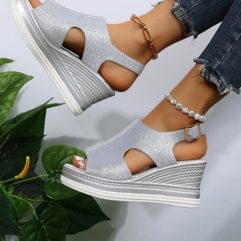 Fashion Summer Women's Sandals Fashion Wedge Platform Sandalias Fish Mouth High Heeled Sandals for Women Open Toe Sandals Sandalia Mujer