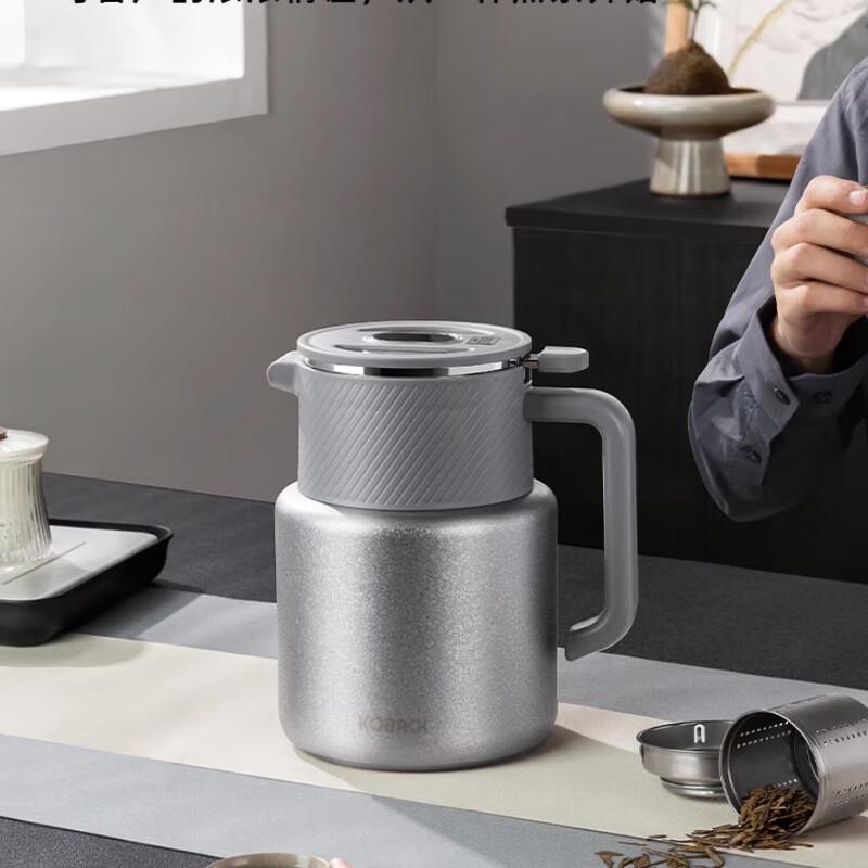 Kombach KH-H150T01 Smart Titanium Stewing Teapot with Temperature Display, 1500ml