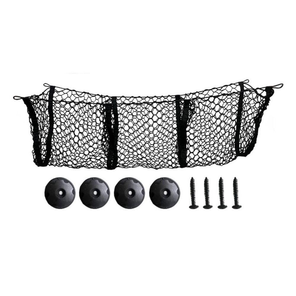 Suspension Type Luggage Nets Three Grids Car Organizer Durable Rear Truck Storage Bag  Van