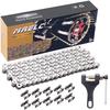 420 Motorcycle Chain 132 Links fit for 50 70 90 110 125cc SSR TaoTao Coolster Apollo Baja 212cc Go Kart Mini Bike Powersports Parts Chinese ATV 4
