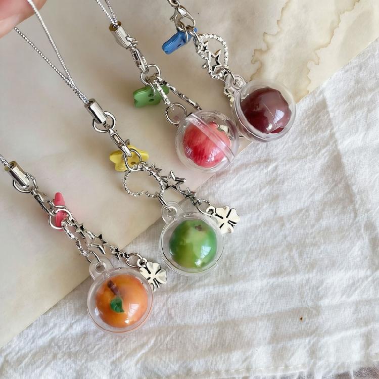 Delightful Small Fruit Shaped Mobile Phones Strap Trendy Purse Wallet Ornament Keyring Decoration Great For Gifting