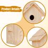 DIY Bird House Kit Woodworking Crafts Shelter Woodcraft Building Projects for Indoor Outdoor