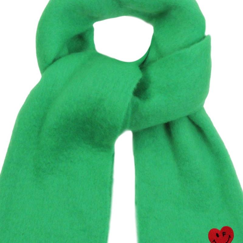 GRAVER [BAG&ACC] Heart Smile Embroidered Bold Muffler_Green