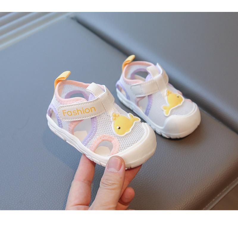 Summer Baby Sandals Soft Sole Non-slip Male Treasure 1-2 Years Old Female Bag Head Baby Shoes Breathable Infant Toddler Sandals