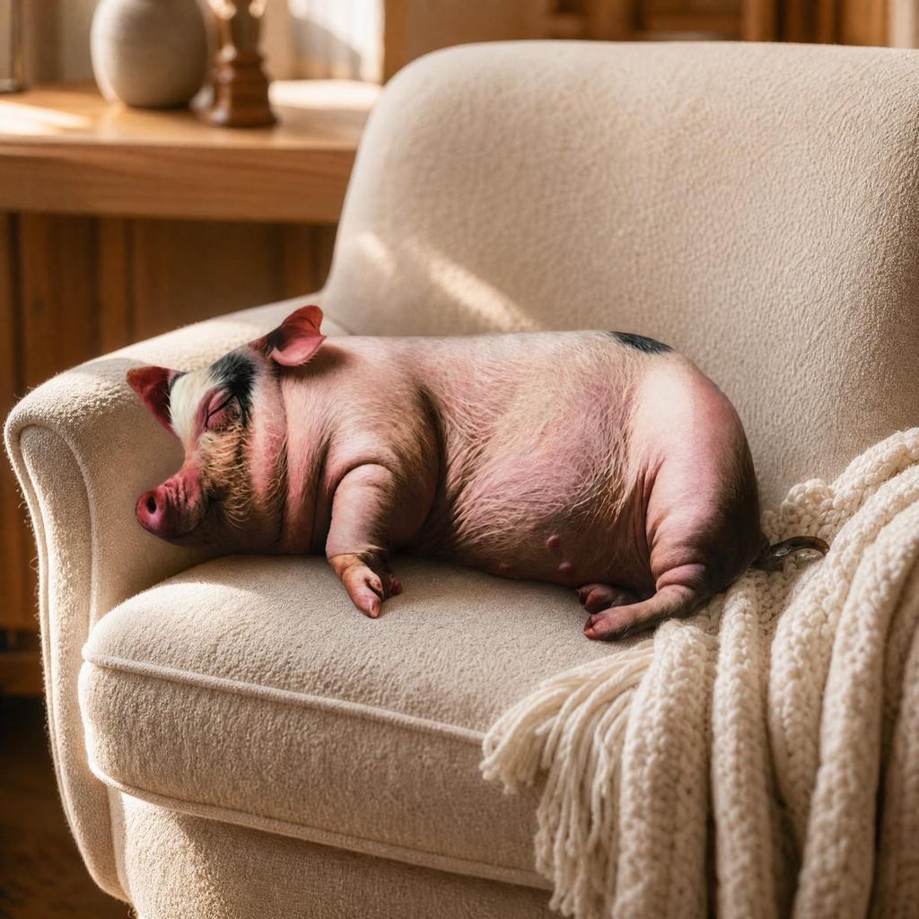 Cartoon Pig Stuffed Animal Cuddly Soft Toy Huggable for Imaginative Play