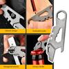Waist Suspending Buckle Keychain Key Buckle Bottle Opener Keychain Clip Hanging Buckle Keyring Holder Keychain Buckle