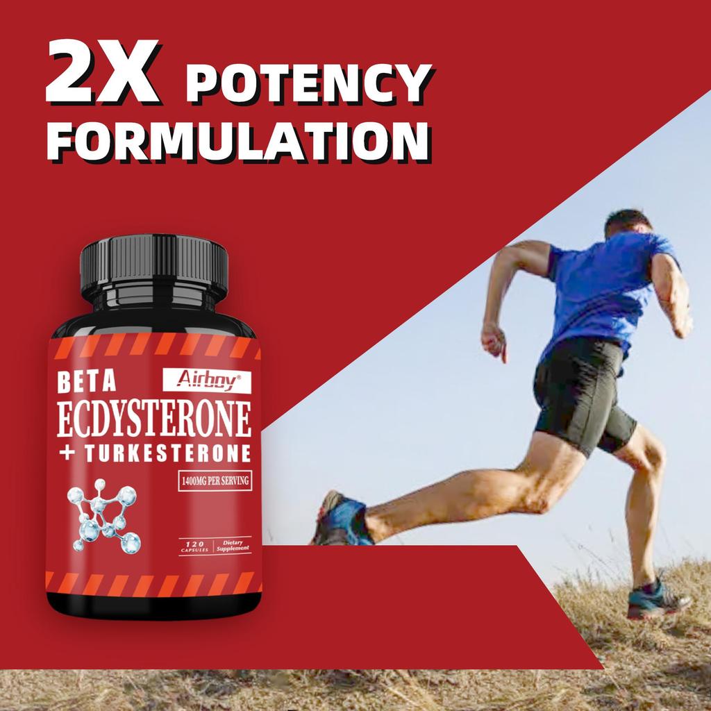 Turkse Ketoon Supplement Capsules, 1400 mg per portie, helpen de sportprestaties te verbeteren, geschikt voor volwassenen.