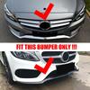 Front Bumper Lower Lip for Mercedes-Benz Class C W205 2014-2018 Trim Molding Chrome Car Body Kit Accessories
