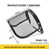 Chainsaw Protective Helmet with Steel Mesh Face Shield for Garden Safety
