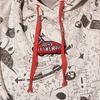 Vans Sudadera con capucha de dibujos animados anime para mujer tops Blanco roto VN000JFDDGC