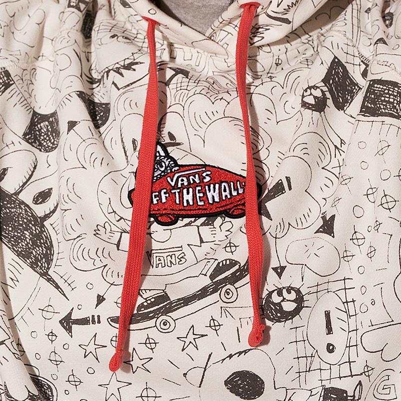 Vans Cartoon Anime Hoodie Women tops Off-White VN000JFDDGC