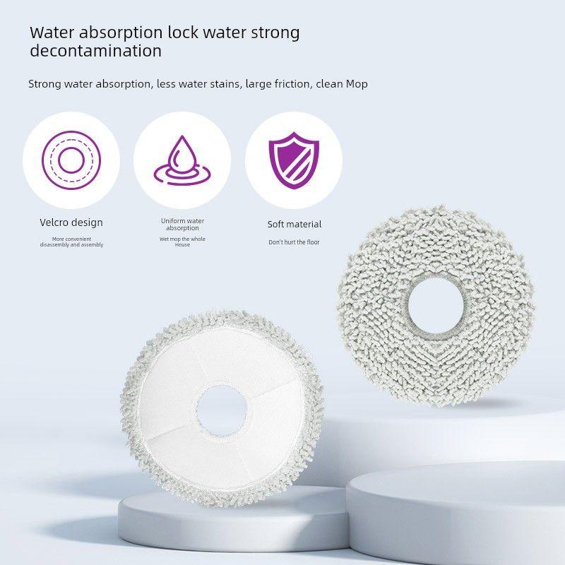 with Midea V15 Pro/Max Osmo Sweeping Robot Accessories Roll Side Brush Filter Mop Cloth Dust Bag Consumables