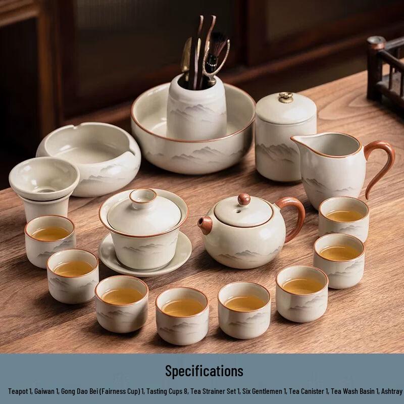 

Anmu Porcelain Style Glass Kung Fu Tea Set