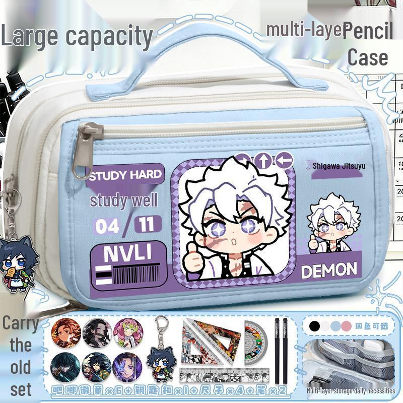 Demon Slayer Mitsuri Kanroji Large Capacity Pencil Case for Students