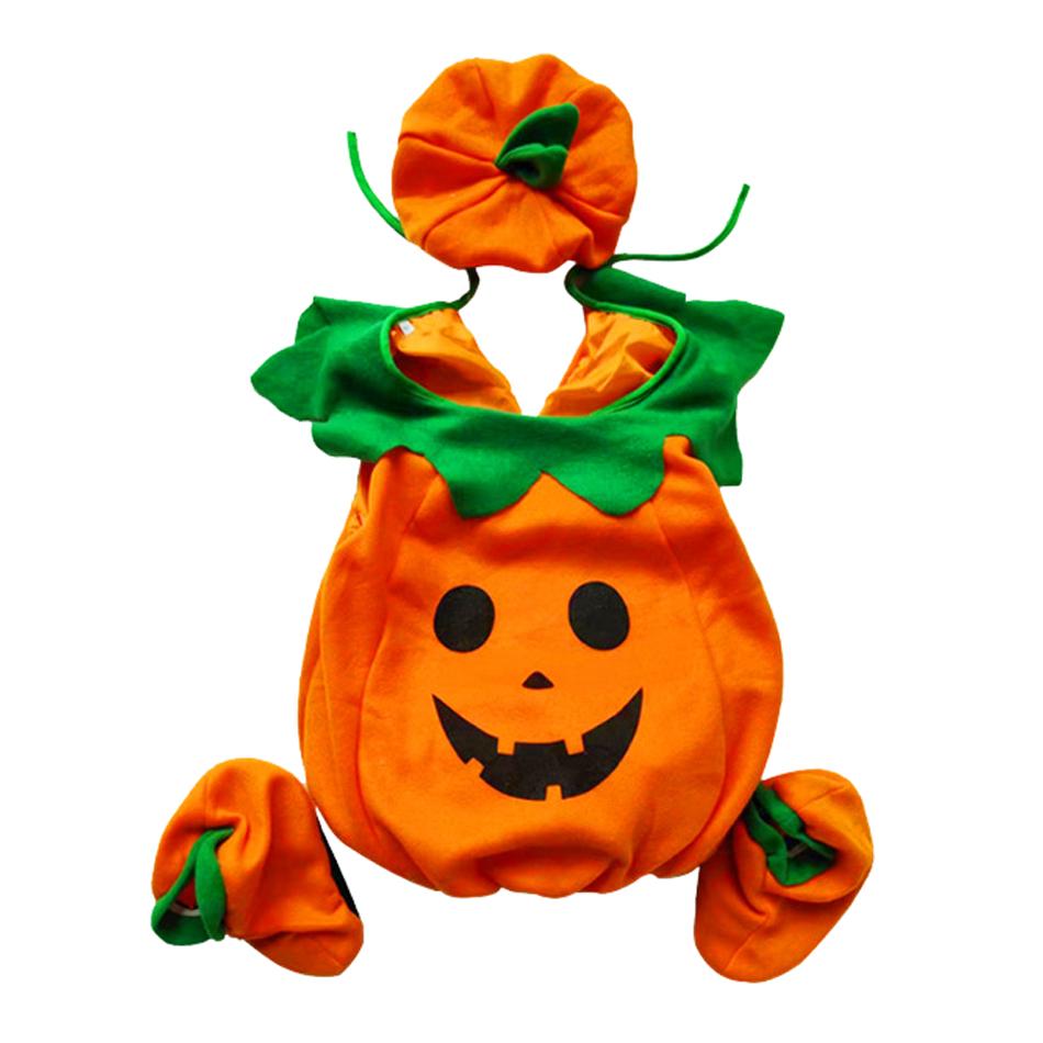 Boy Girls Pumpkin Halloween Vestidos Party Costume Children Romper Infant Kids Jumpsuit Carnival Party Cosplay Children Clothes